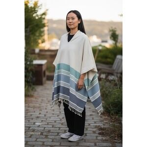 TRIBE ALIVE Cover Up One Size Beach Kaftan Poncho Caftan Cotton Handmade India